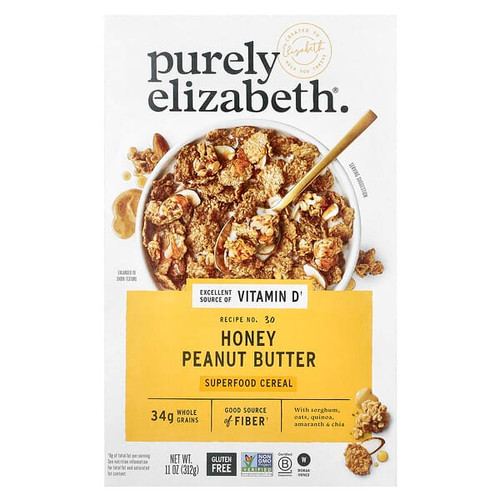 <img alt="Purely Elizabeth, Superfood Cereal, Honey Peanut Butter, 11 oz (312 g)" title="Purely Elizabeth, Superfood Cereal, Honey Peanut Butter, 11 oz (312 g),810589031698"