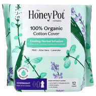 <img alt="The Honey Pot Company, Organic Cooling Herbal Infusion, Pads with Wings, Overnight, 12 Count" title="The Honey Pot Company, Organic Cooling Herbal Infusion, Pads with Wings, Overnight, 12 Count,851669008759"