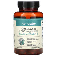 <img alt="NatureWise, Omega 3 Plus Vitamin E, 60 Softgels" title="NatureWise, Omega 3 Plus Vitamin E, 60 Softgels,855724007602"