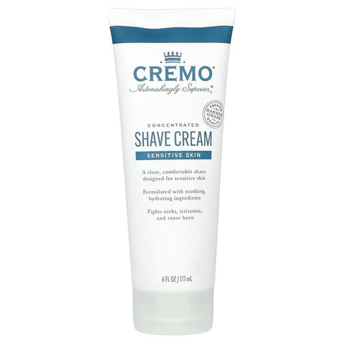 <img alt="Cremo, Shave Cream, Sensitive Skin, 6 fl oz (177 ml)" title="Cremo, Shave Cream, Sensitive Skin, 6 fl oz (177 ml),811847036264"