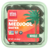 <img alt="Natural Delights, Fresh Medjool Dates, Whole, 1 lb (454 g)" title="Natural Delights, Fresh Medjool Dates, Whole, 1 lb (454 g),097923543301"