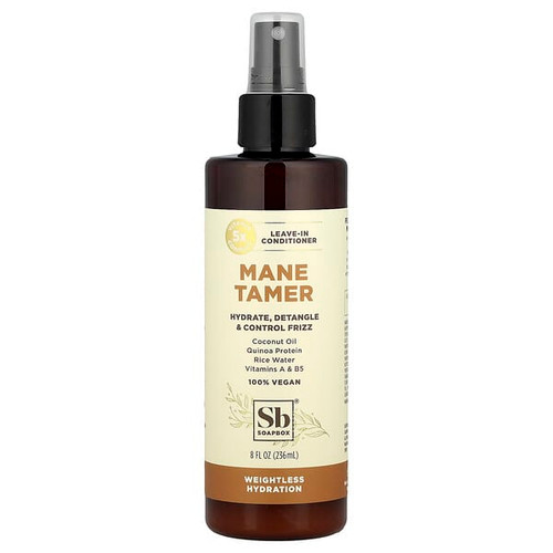 <img alt="Soapbox, Mane Tamer, Leave-In Conditioner, 8 fl oz (236 ml)" title="Soapbox, Mane Tamer, Leave-In Conditioner, 8 fl oz (236 ml),850034069395"