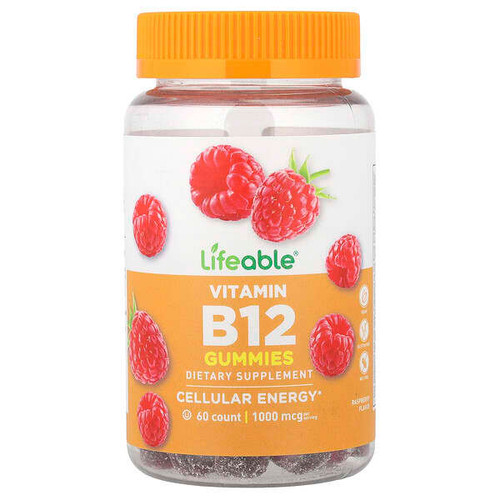 <img alt="Lifeable, Vitamin B12 Gummies, Raspberry, 60 Gummies (500 mg per Gummy)" title="Lifeable, Vitamin B12 Gummies, Raspberry, 60 Gummies (500 mg per Gummy),810102730626"