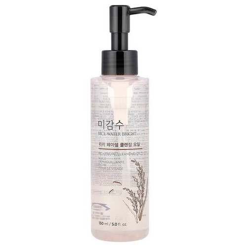 <img alt="The Face Shop, Rice Water Bright, Rich Facial Cleansing Oil, For Normal to Dry Skin, 5 fl oz (150 ml)" title="The Face Shop, Rice Water Bright, Rich Facial Cleansing Oil, For Normal to Dry Skin, 5 fl oz (150 ml),8806182587504"