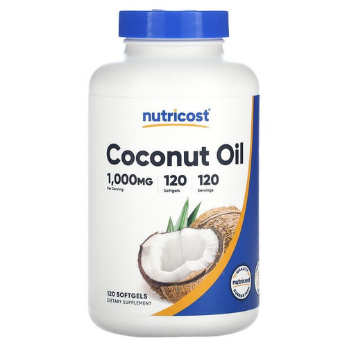 <img alt="Nutricost, Coconut Oil, 1,000 mg , 120 Softgels" title="Nutricost, Coconut Oil, 1,000 mg , 120 Softgels,857077008480"