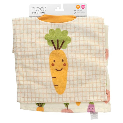 <img alt="Neat Solutions, Baby Bibs, 6M+, Veggies, 2 Count" title="Neat Solutions, Baby Bibs, 6M+, Veggies, 2 Count,014681003311"