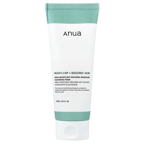 <img alt="Anua, Heartleaf Succinic Moisture Cleansing Foam, 5.07 fl oz (150 ml)" title="Anua, Heartleaf Succinic Moisture Cleansing Foam, 5.07 fl oz (150 ml),8809640733659"
