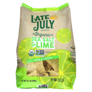 <img alt="Late July, Organic Tortilla Chips, Thin & Crispy, Sea Salt & Lime, 10.1 oz (286 g)" title="Late July, Organic Tortilla Chips, Thin & Crispy, Sea Salt & Lime, 10.1 oz (286 g),815099021641"