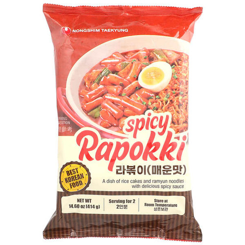 <img alt="Nongshim, Spicy Rapokki, 14.6 oz (414 g)" title="Nongshim, Spicy Rapokki, 14.6 oz (414 g),8809832940803"