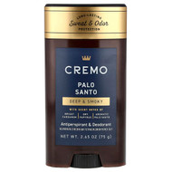 <img alt="Cremo, Antiperspirant & Deodorant, Palo Santo , 2.65 oz (75 g)" title="Cremo, Antiperspirant & Deodorant, Palo Santo , 2.65 oz (75 g),811847038299"