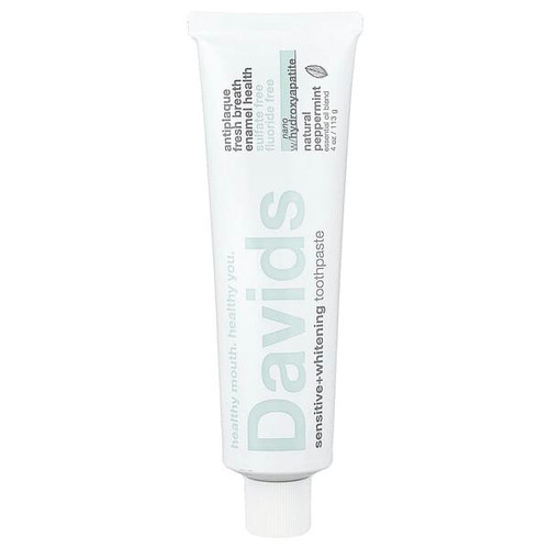 <img alt="Davids, Hydroxi, Sensitive + Whitening Toothpaste, Natural Peppermint , 4 oz (113 g)" title="Davids, Hydroxi, Sensitive + Whitening Toothpaste, Natural Peppermint , 4 oz (113 g),850046443114"