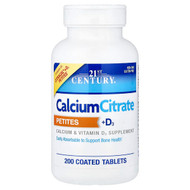 <img alt="21st Century, Calcium Citrate Petites + D3, 200 Coated Tablets" title="21st Century, Calcium Citrate Petites + D3, 200 Coated Tablets,740985277096"