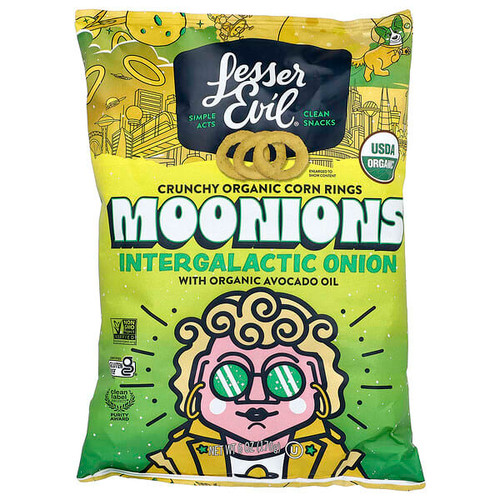 <img alt="LesserEvil, Moonions, Itergalactic Onion, 6 oz (170 g)" title="LesserEvil, Moonions, Itergalactic Onion, 6 oz (170 g),858906004604"