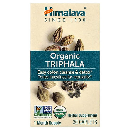 <img alt="Himalaya, Organic Triphala, 30 Caplets" title="Himalaya, Organic Triphala, 30 Caplets,605069432030"