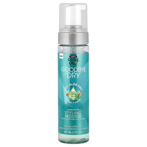 <img alt="ORS, Olive Oil, Goodbye Dry Hydrafoam Styling Mousse, For All Hair Types and Textures, 7 fl oz (207 ml)" title="ORS, Olive Oil, Goodbye Dry Hydrafoam Styling Mousse, For All Hair Types and Textures, 7 fl oz (207 ml),632169231096"