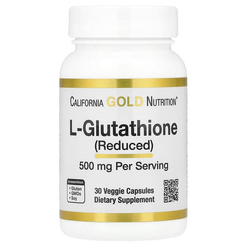 <img alt="California Gold Nutrition, L-Glutathione (Reduced), 500 mg, 30 Veggie Capsules" title="California Gold Nutrition, L-Glutathione (Reduced), 500 mg, 30 Veggie Capsules,898220018970"