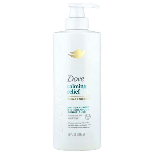 <img alt="Dove, Calming Relief, Anti-Dandruff 2 in 1 Shampoo + Conditioner, 18 fl oz (532 ml)" title="Dove, Calming Relief, Anti-Dandruff 2 in 1 Shampoo + Conditioner, 18 fl oz (532 ml),079400519849"