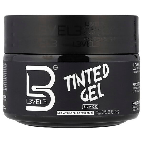 <img alt="Level 3, Tinted Gel, Black , 8.45 fl oz (250 ml)" title="Level 3, Tinted Gel, Black , 8.45 fl oz (250 ml),850018251402"
