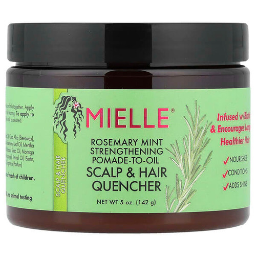 <img alt="Mielle, Strengthening Pomade-to-Oil, Scalp & Hair Quencher, Rosemary Mint, 5 oz (142 g)" title="Mielle, Strengthening Pomade-to-Oil, Scalp & Hair Quencher, Rosemary Mint, 5 oz (142 g),850035582923"