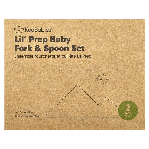 <img alt="KeaBabies, Lil Prep Baby Fork & Spoon Set, 6+ Months, Desert, 2 Pack" title="KeaBabies, Lil Prep Baby Fork & Spoon Set, 6+ Months, Desert, 2 Pack,840411702656"