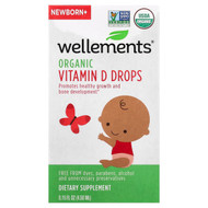 <img alt="Wellements, Organic Vitamin D Drops, Newborn+, 0.15 fl oz (4.5 ml)" title="Wellements, Organic Vitamin D Drops, Newborn+, 0.15 fl oz (4.5 ml),729609000104"