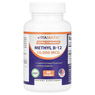 <img alt="Vitamatic, Methyl B-12, 10,000 MCG, 60 Lozenges" title="Vitamatic, Methyl B-12, 10,000 MCG, 60 Lozenges,810078472131"