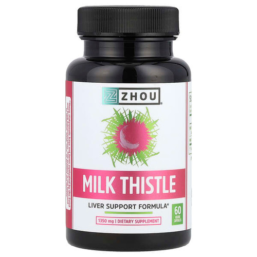 <img alt="Zhou Nutrition, Milk Thistle, 60 Veggie Capsules (450 mg per Capsule)" title="Zhou Nutrition, Milk Thistle, 60 Veggie Capsules (450 mg per Capsule),859805006249"