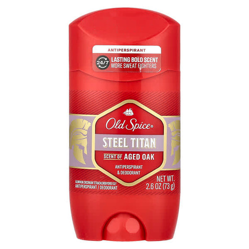 <img alt="Old Spice, Steel Titan Antiperspirant & Deodorant, Aged Oak, 2.6 oz (73 g)" title="Old Spice, Steel Titan Antiperspirant & Deodorant, Aged Oak, 2.6 oz (73 g),012044045770"