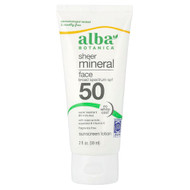 <img alt="Alba Botanica, Sheer Mineral Face Sunscreen Lotion, SPF 50, Fragrance Free, 2 fl oz (59 ml)" title="Alba Botanica, Sheer Mineral Face Sunscreen Lotion, SPF 50, Fragrance Free, 2 fl oz (59 ml),724742010522"