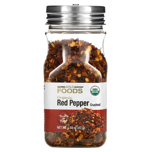 <img alt="3 PACK of California Gold Nutrition, Foods, Organic Crushed Red Pepper, 1.55 oz (43 g)" title="3 PACK of California Gold Nutrition, Foods, Organic Crushed Red Pepper, 1.55 oz (43 g),898220020409"