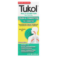 <img alt="Tukol, Multi-Symptom, Cough & Congestion, Ages 12+, 4 fl oz (118 ml)" title="Tukol, Multi-Symptom, Cough & Congestion, Ages 12+, 4 fl oz (118 ml),650066000126"
