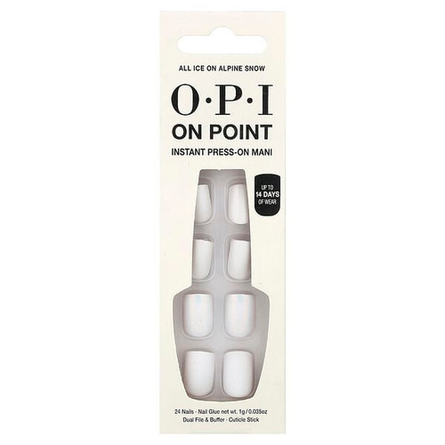 <img alt="OPI, On Point, Instant Press-On Mani, Short Length, All Ice on Alpine Snow, 27 Piece Kit" title="OPI, On Point, Instant Press-On Mani, Short Length, All Ice on Alpine Snow, 27 Piece Kit,4064665114065"