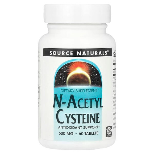 <img alt="Source Naturals, N-Acetyl Cysteine, 600 mg, 60 Tablets" title="Source Naturals, N-Acetyl Cysteine, 600 mg, 60 Tablets,021078008507"