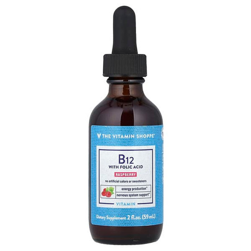 <img alt="The Vitamin Shoppe, Vitamin B12 with Folic Acid, Raspberry, 2 fl oz (59 ml)" title="The Vitamin Shoppe, Vitamin B12 with Folic Acid, Raspberry, 2 fl oz (59 ml),766536018147"