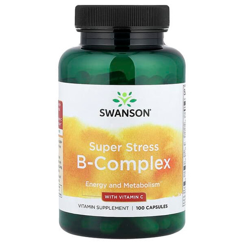 <img alt="Swanson Vitamins, Super Stress B-Complex With Vitamin C, 100 Capsules" title="Swanson Vitamins, Super Stress B-Complex With Vitamin C, 100 Capsules,087614019208"