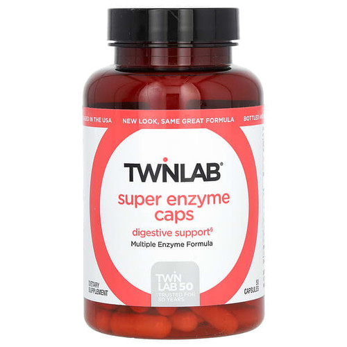 <img alt="Twinlab, Super Enzyme Caps, 50 Capsules" title="Twinlab, Super Enzyme Caps, 50 Capsules,027434015080"