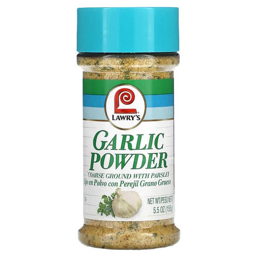<img alt="Lawrys, Garlic Powder, Coarse Ground With Parsley, 5.5 oz (155 g)" title="Lawrys, Garlic Powder, Coarse Ground With Parsley, 5.5 oz (155 g),021500040501"