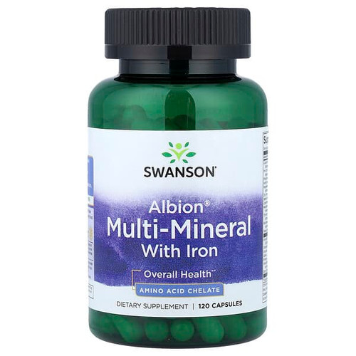 <img alt="Swanson Vitamins, Albion Multi-Mineral with Iron, 120 Capsules" title="Swanson Vitamins, Albion Multi-Mineral with Iron, 120 Capsules,087614020624"