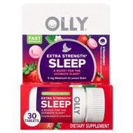 <img alt="OLLY, Sleep, Extra Strength, Strawberry, 30 Tablets" title="OLLY, Sleep, Extra Strength, Strawberry, 30 Tablets,840160201882"