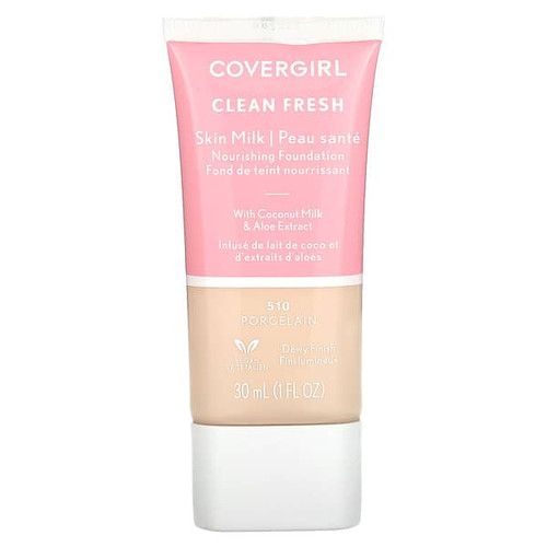 <img alt="Covergirl, Clean Fresh, Skin Milk Nourishing Foundation, 510 Porcelain, 1 fl oz (30 ml)" title="Covergirl, Clean Fresh, Skin Milk Nourishing Foundation, 510 Porcelain, 1 fl oz (30 ml),3614227293403"