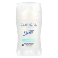 <img alt="Secret, Clinical 72 HR Invisible Solid Deodorant, Free & Sensitive , 1.6 oz (45 g)" title="Secret, Clinical 72 HR Invisible Solid Deodorant, Free & Sensitive , 1.6 oz (45 g),037000921752"