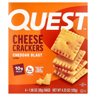<img alt="Quest Nutrition, Cheese Crackers, Cheddar Blast, 4 Bags, 1.06 oz (30 g) Each" title="Quest Nutrition, Cheese Crackers, Cheddar Blast, 4 Bags, 1.06 oz (30 g) Each,888849012060"