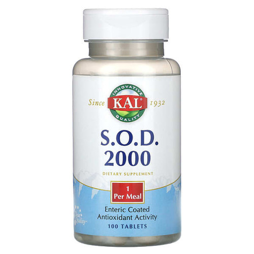 <img alt="KAL, S.O.D. 2000, 100 Tablets" title="KAL, S.O.D. 2000, 100 Tablets,021245899549"