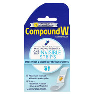 <img alt="Compound W, Wart Remover, One Step Invisible Strips, Maximum Strength, 14 Medicated Strips" title="Compound W, Wart Remover, One Step Invisible Strips, Maximum Strength, 14 Medicated Strips,075137439009"
