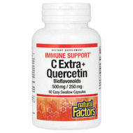 <img alt="Natural Factors, C Extra + Quercetin, 500 mg- 250 mg, 60 Easy Swallow Capsules" title="Natural Factors, C Extra + Quercetin, 500 mg- 250 mg, 60 Easy Swallow Capsules,068958013985"