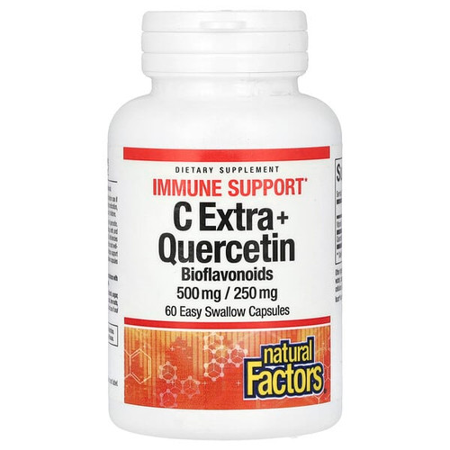 <img alt="Natural Factors, C Extra + Quercetin, 500 mg- 250 mg, 60 Easy Swallow Capsules" title="Natural Factors, C Extra + Quercetin, 500 mg- 250 mg, 60 Easy Swallow Capsules,068958013985"