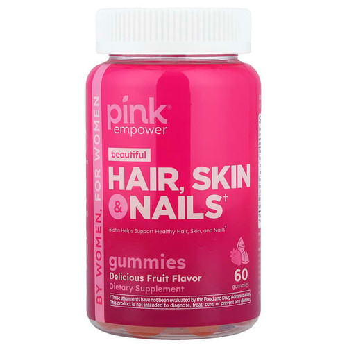 <img alt="Pink, Beautiful, Hair, Skin & Nails Gummies, Delicious Fruit, 60 Gummies" title="Pink, Beautiful, Hair, Skin & Nails Gummies, Delicious Fruit, 60 Gummies,840093114051"