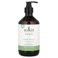 <img alt="Sukin, Skin Relief, Hand Wash, Sensitive, Distressed Skin, Fragrance Free, 16.9 fl oz (500 ml)" title="Sukin, Skin Relief, Hand Wash, Sensitive, Distressed Skin, Fragrance Free, 16.9 fl oz (500 ml),9327693010644"