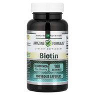 <img alt="Amazing Nutrition, Biotin, 10,000 mcg, 100 Veggie Capsules" title="Amazing Nutrition, Biotin, 10,000 mcg, 100 Veggie Capsules,810180026673"