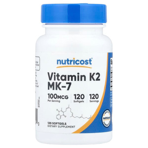 <img alt="Nutricost, Vitamin K2 MK-7, 100 mcg, 120 Softgels" title="Nutricost, Vitamin K2 MK-7, 100 mcg, 120 Softgels,810139575740"